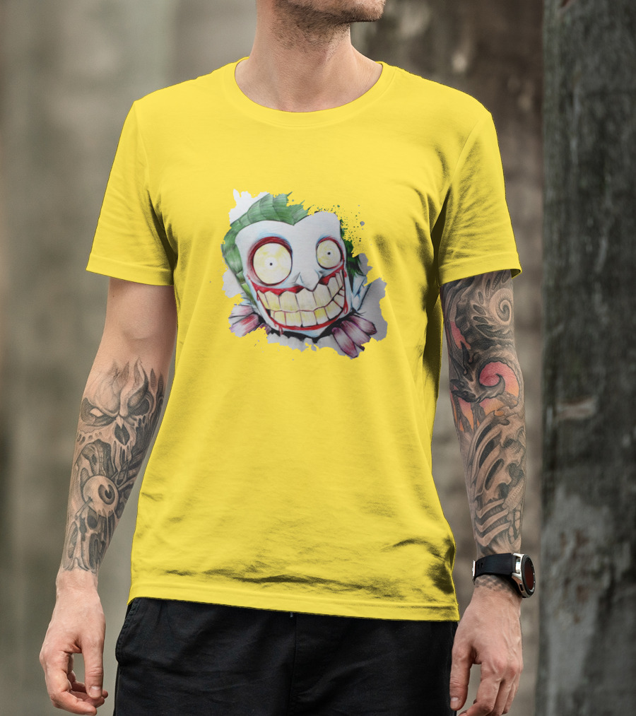 Funny Joker Crazy Cartoon Smile T-Shirt