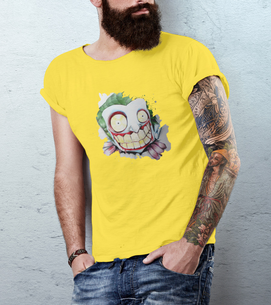 Funny Joker Crazy Cartoon Smile T-Shirt