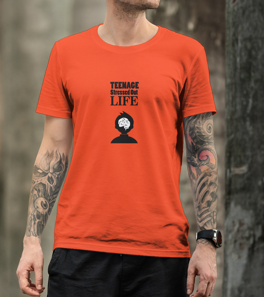 Teenage Stressed Out Life Brainstorming T-Shirt