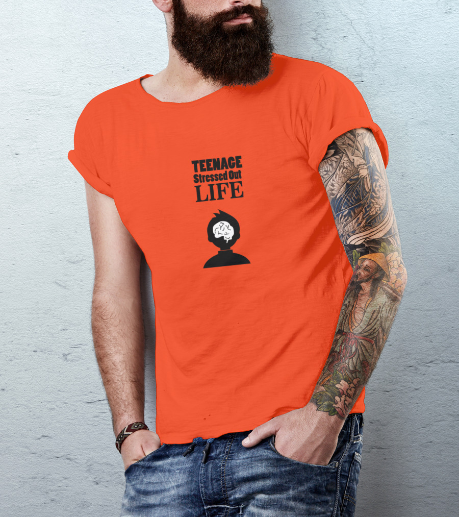 Teenage Stressed Out Life Brainstorming T-Shirt
