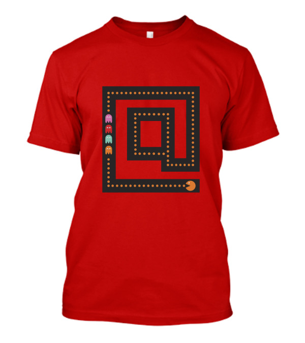 Packman The Game Maze Chase With Colorful Ghosts T-Shirt
