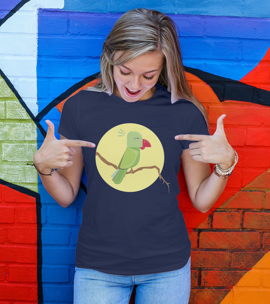 Angry Birds Parrot On Branch T-Shirt