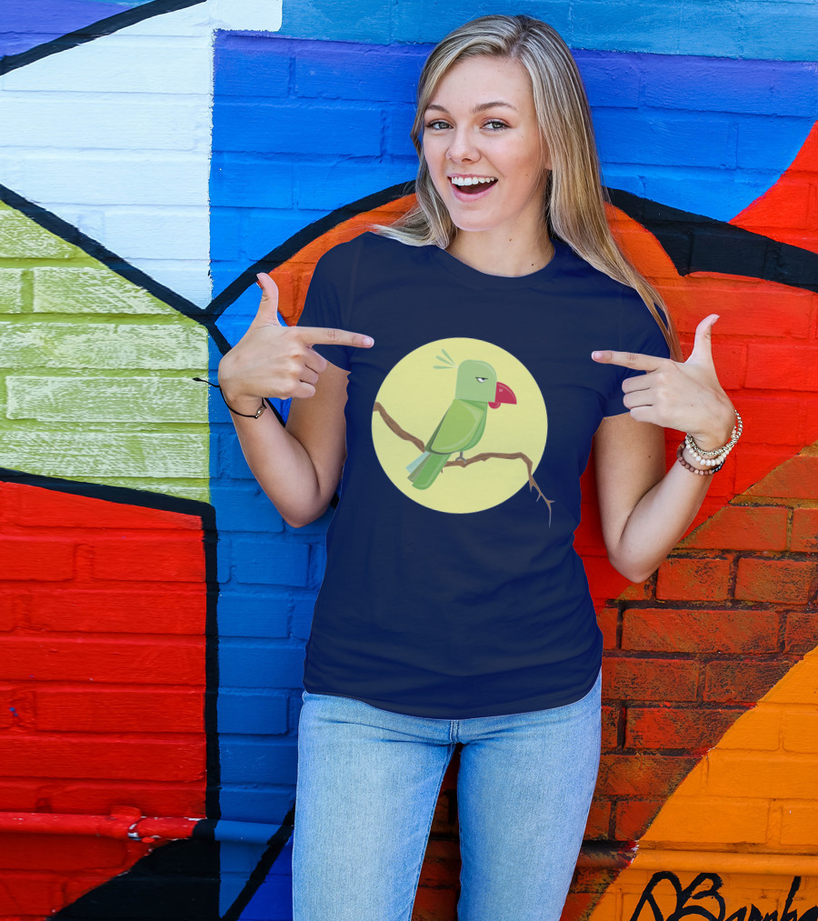 Angry Birds Parrot On Branch T-Shirt