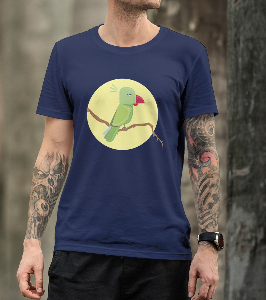 Angry Birds Parrot On Branch T-Shirt