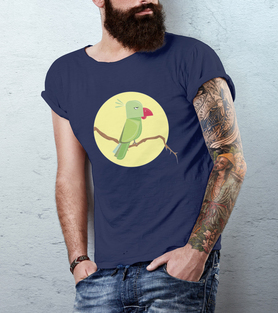 Angry Birds Parrot On Branch T-Shirt