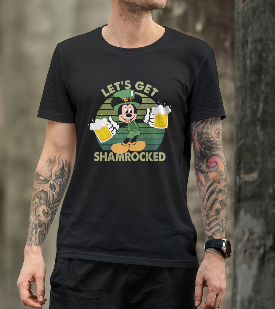 Let's Get Shamrocked Mickey Mouse Patrick's Day T-Shirt