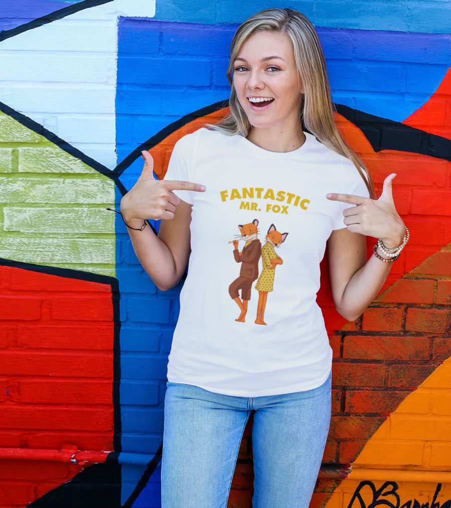 FANTASTIC MR. FOX Cartoon Characters T-Shirt
