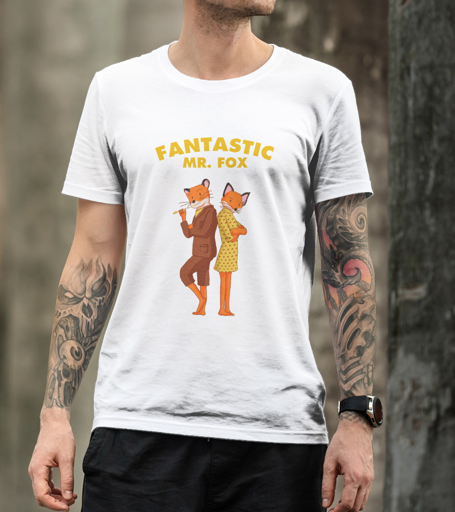 FANTASTIC MR. FOX Cartoon Characters T-Shirt