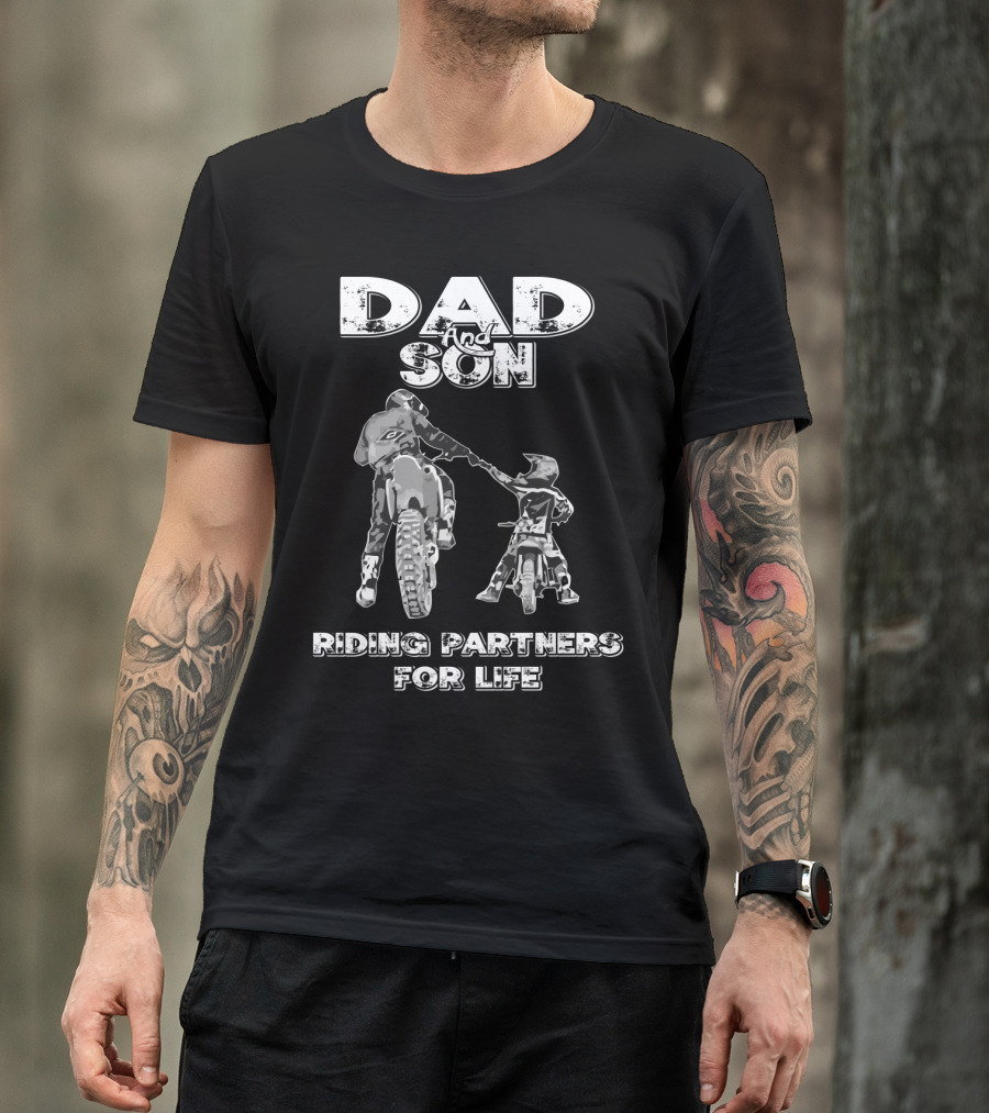 DAD AND SON RIDING PARTNERS FOR LIFE T-Shirt