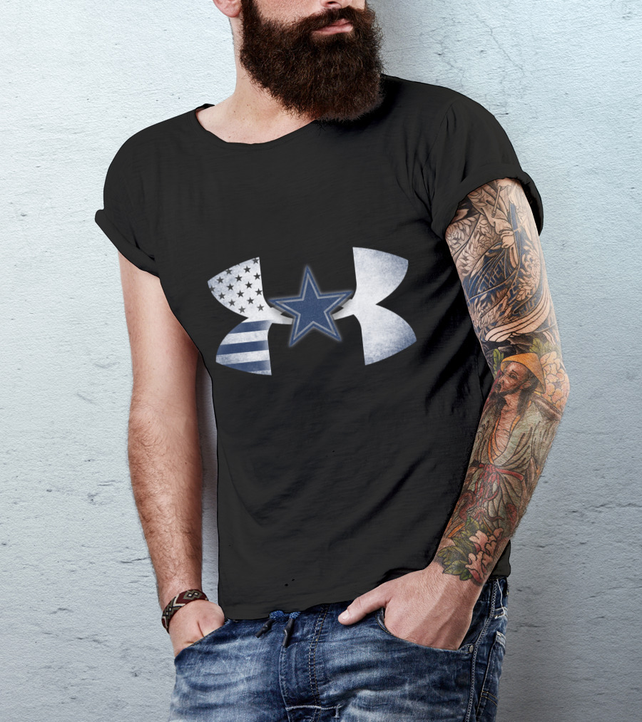 Dallas Cowboys Under Armour American Flag Star T-Shirt