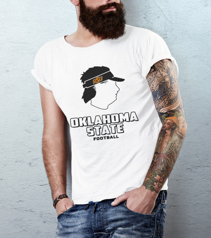 Oklahoma State OSU Head Visor Football T-Shirt