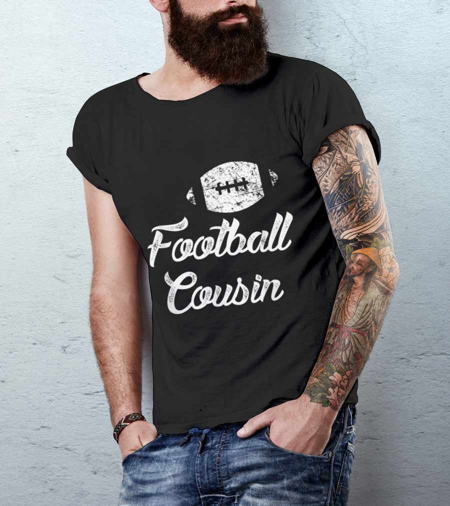 Football Family Cousin Grunge Style Football T-Shirt