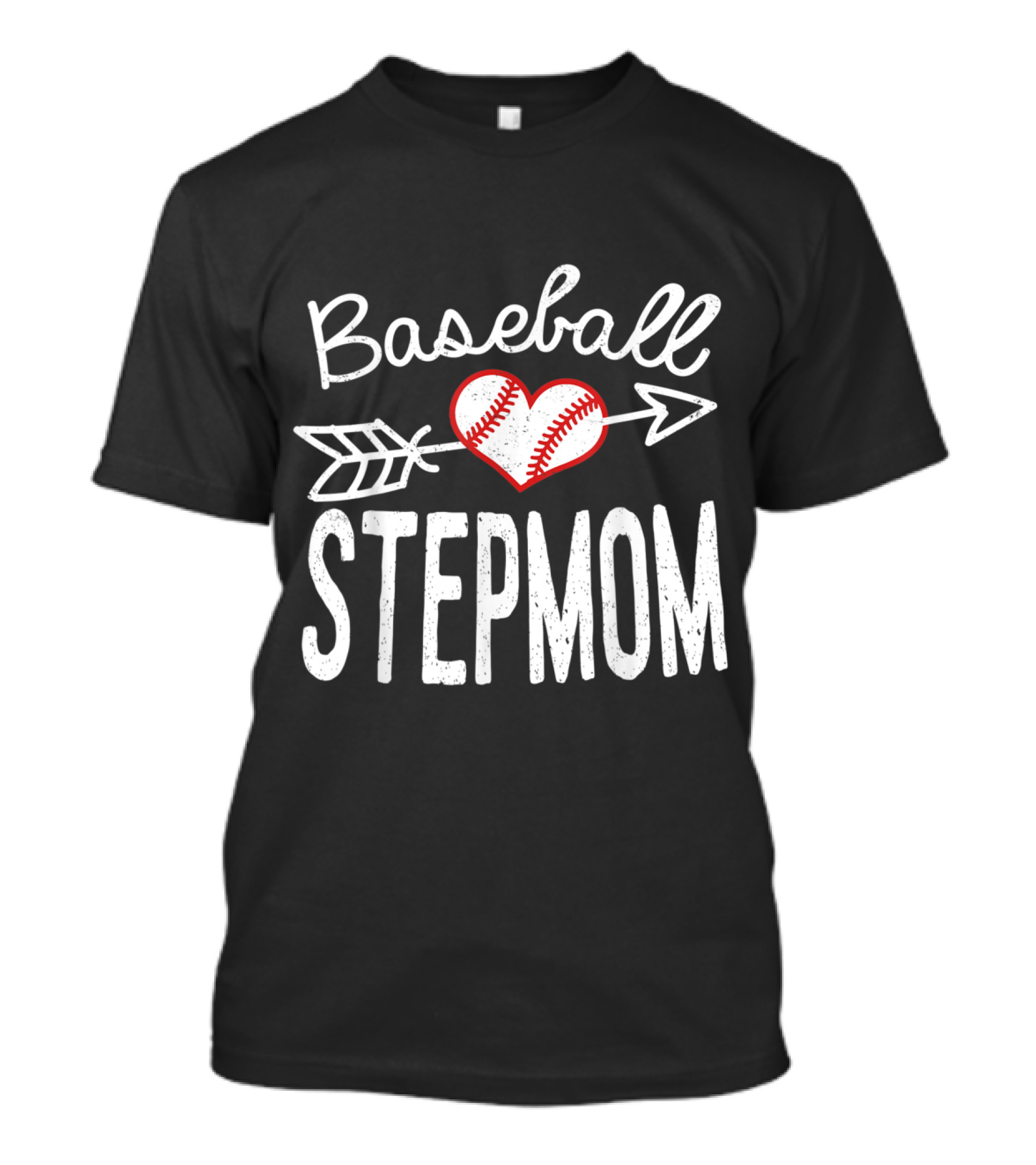 Baseball Stepmom Heart Arrow T-Shirt