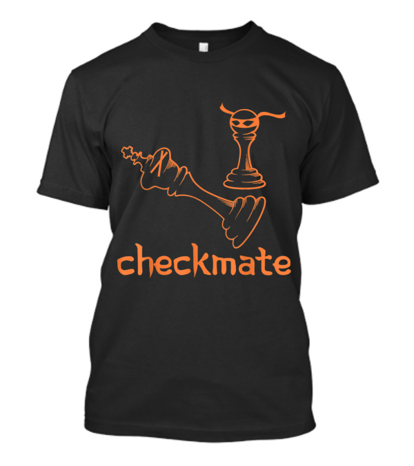 Checkmate Ninja Chess Game King And Pawn Iconic Strategy T-Shirt