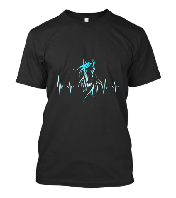 Horse Heartbeat Rhythmic Pulse Equine Lovers T-Shirt