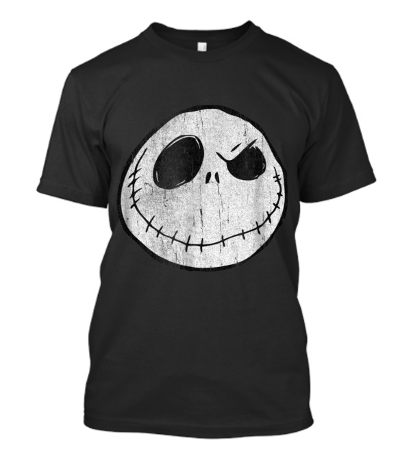 Disney Nightmare Before Christmas Jack Skellington Smiling Face T-Shirt