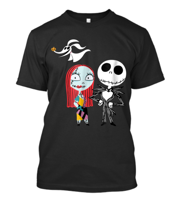 Disney Nightmare Before Christmas Jack Sally And Zero Ghost Dog T-Shirt