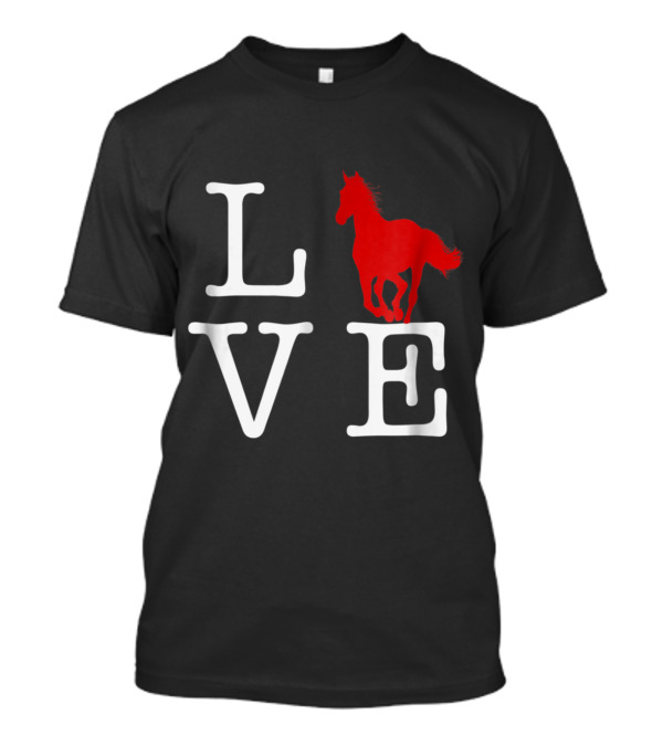 Love Horse Riding Animal Love T-Shirt