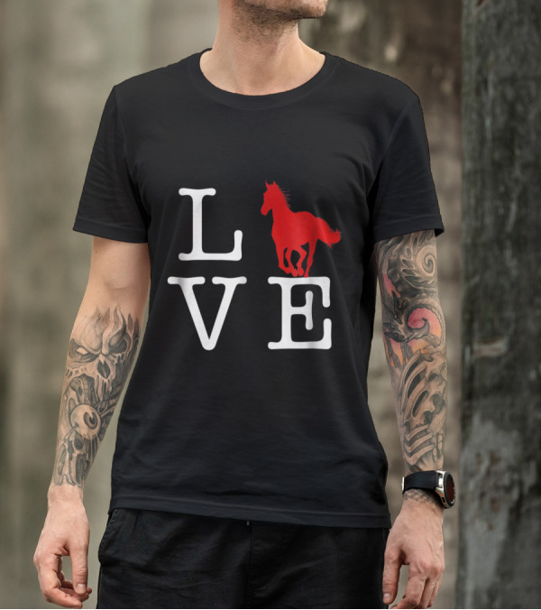 Love Horse Riding Animal Love T-Shirt