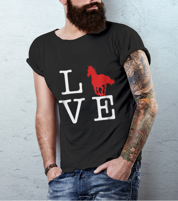 Love Horse Riding Animal Love T-Shirt