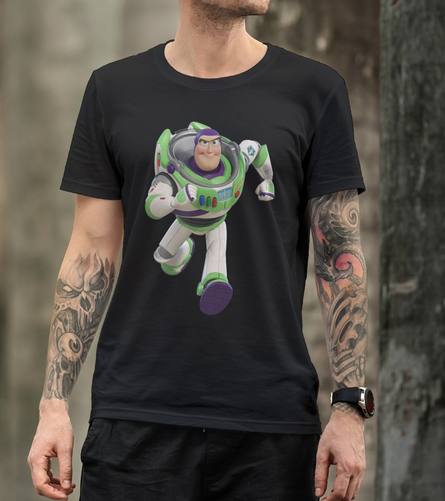Buzz Lightyear Toy Story 4 Disney Pixar Character Action Pose T-Shirt