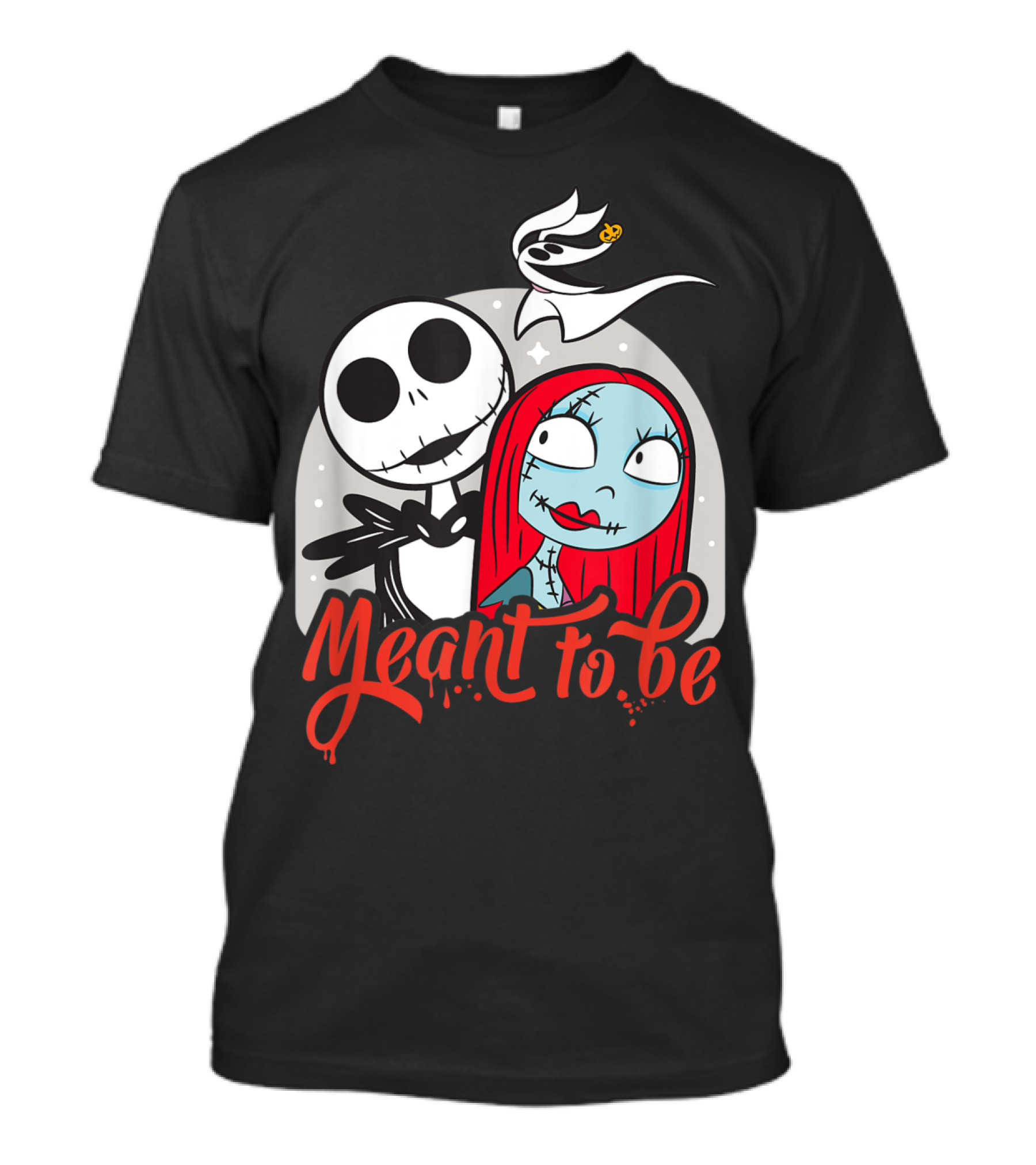 The Nightmare Before Christmas Jack Sally Meant To Be Disney Ghost T-Shirt