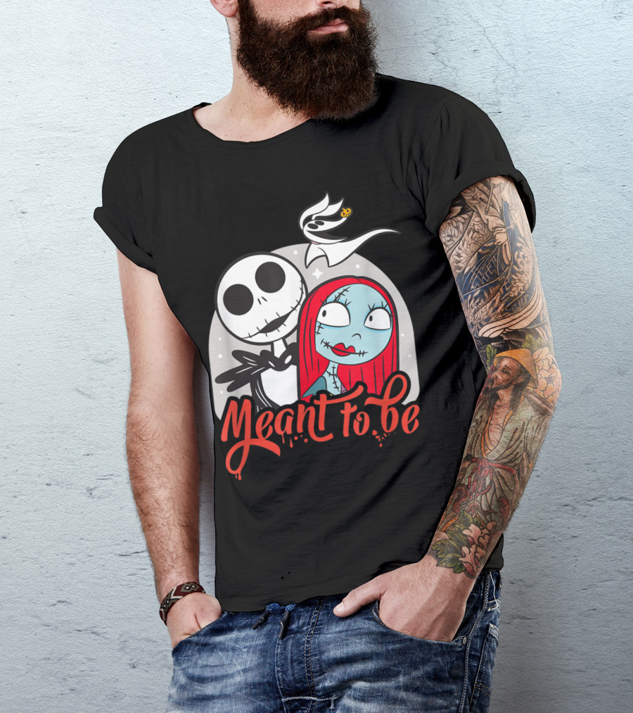 The Nightmare Before Christmas Jack Sally Meant To Be Disney Ghost T-Shirt