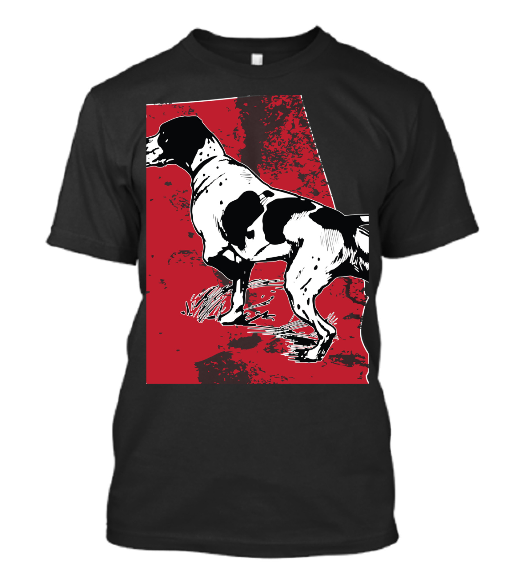 Alabama Coon Hunting Dog Distressed Red State T-Shirt