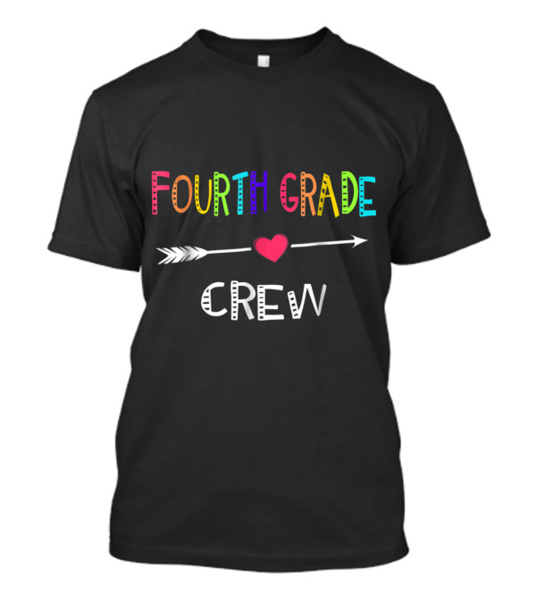 Fourth Grade Crew Heart Arrow T-Shirt