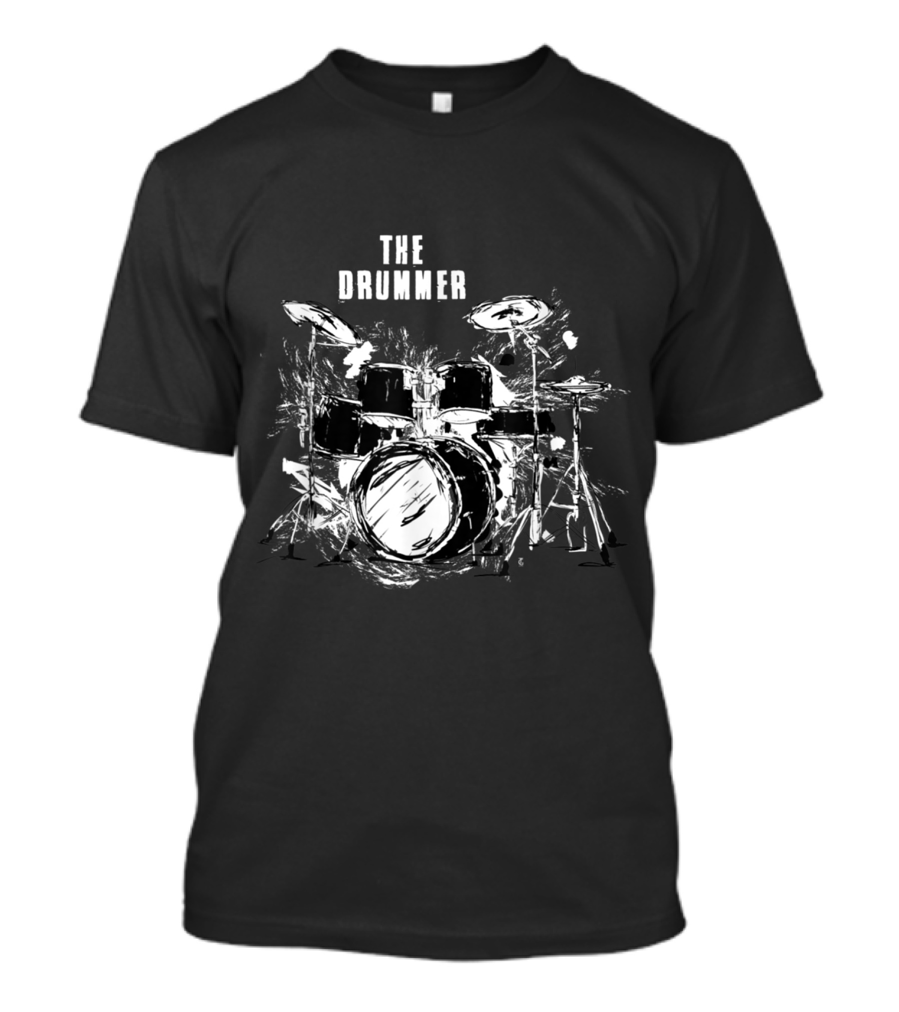 The Drummer Distressed Percussion Awesome Drums T-Shirt
