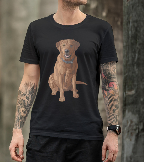 Fox Red Yellow Labrador Retriever Dog T-Shirt