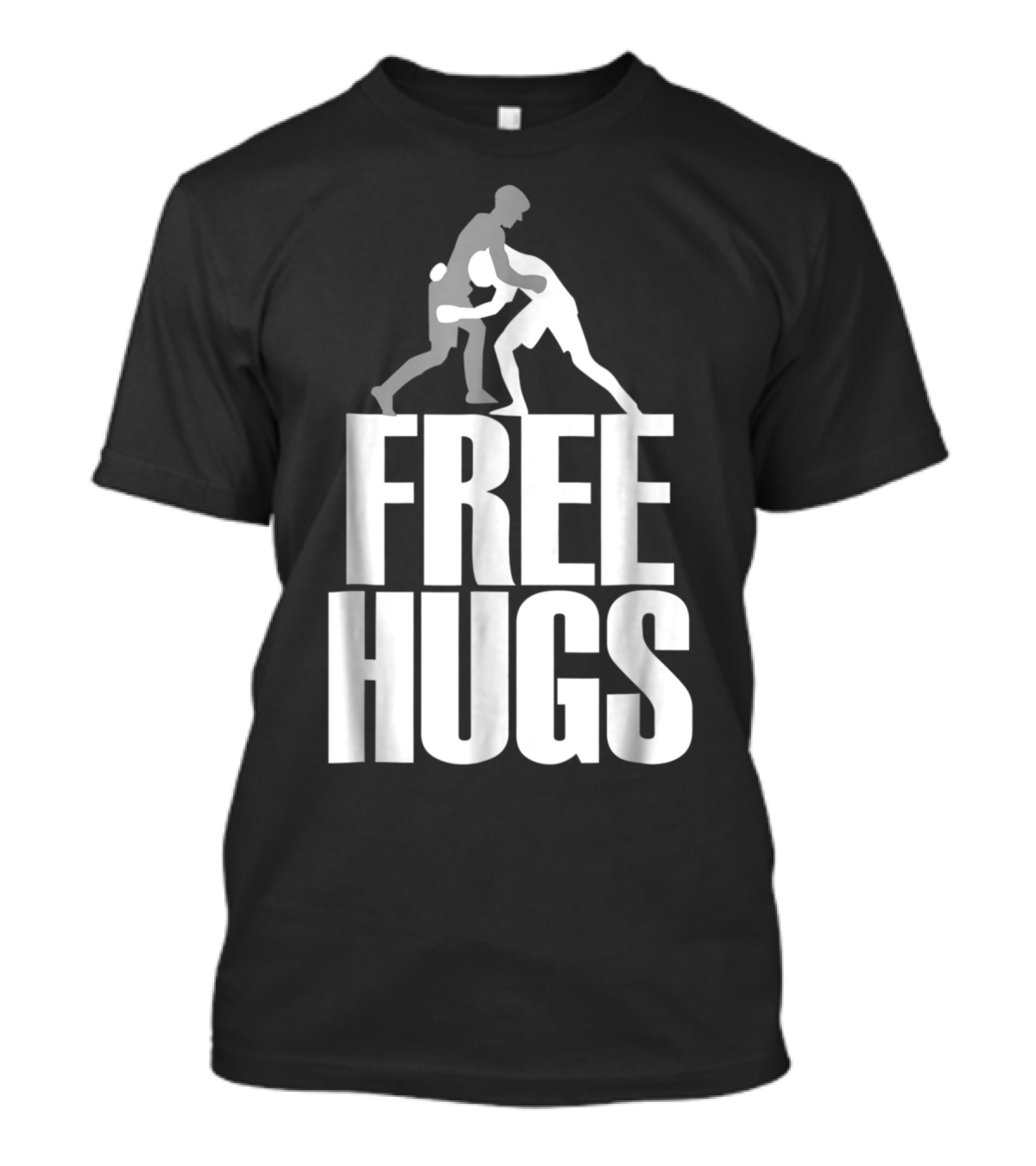 Free Hugs Wrestling Grapple Match Iconic T-Shirt