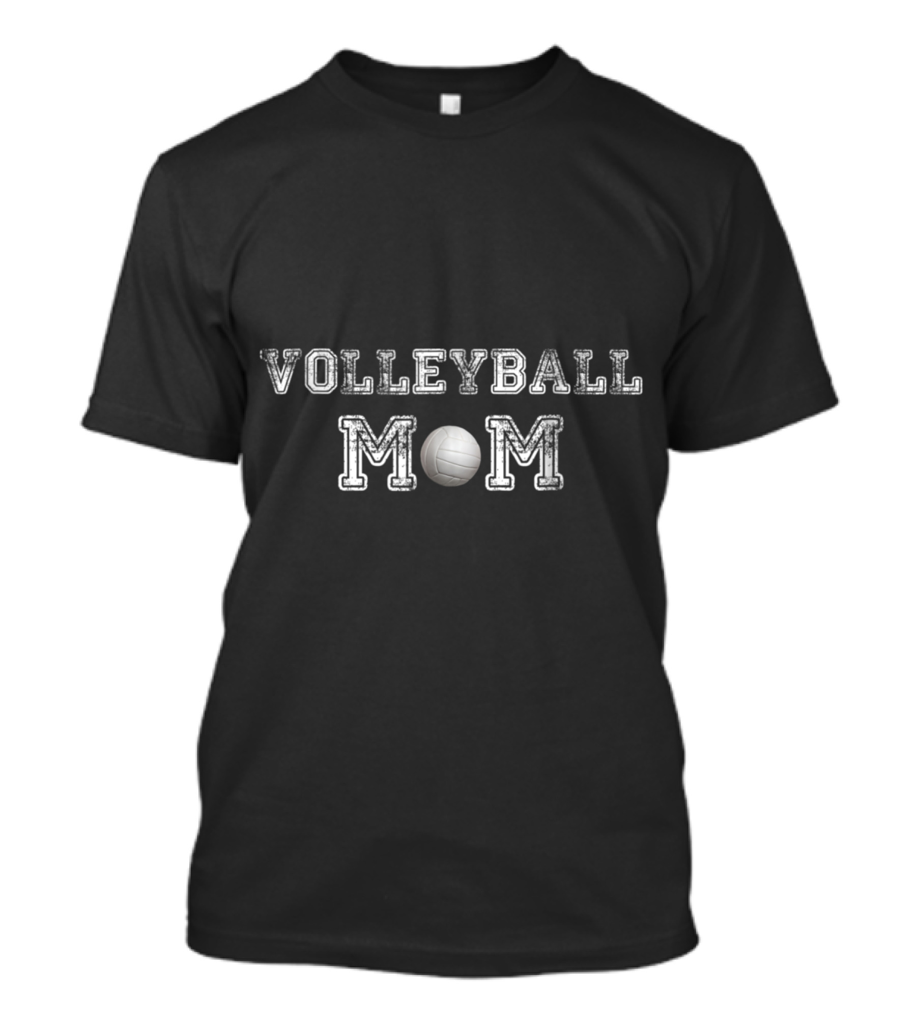 Volleyball Mom Distressed Look Collegiate T-Shirt