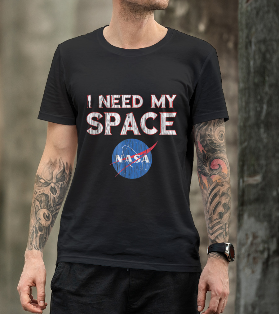 I Need My Space Distressed NASA T-Shirt