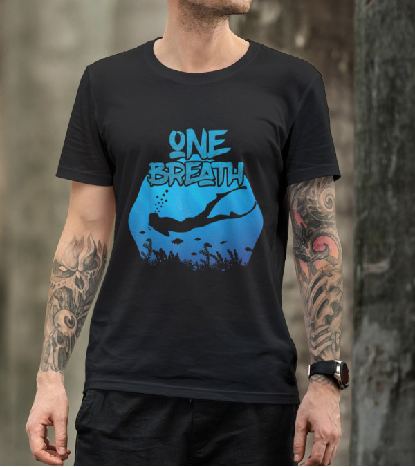 One Breath Freediving Apnoe Diving Underwater T-Shirt