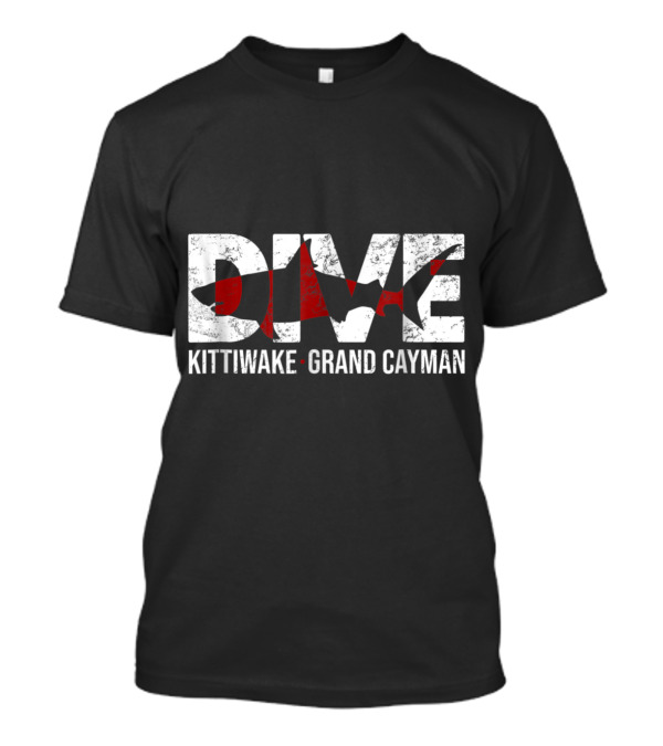 DIVE Kittiwake Grand Cayman SCUBA Divin Flag T-Shirt