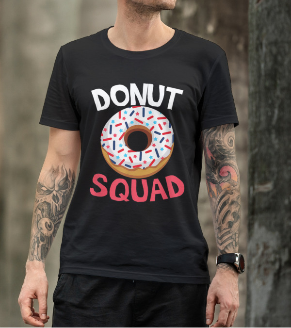 Funny Donut Squad Patriotic Sprinkles T-Shirt