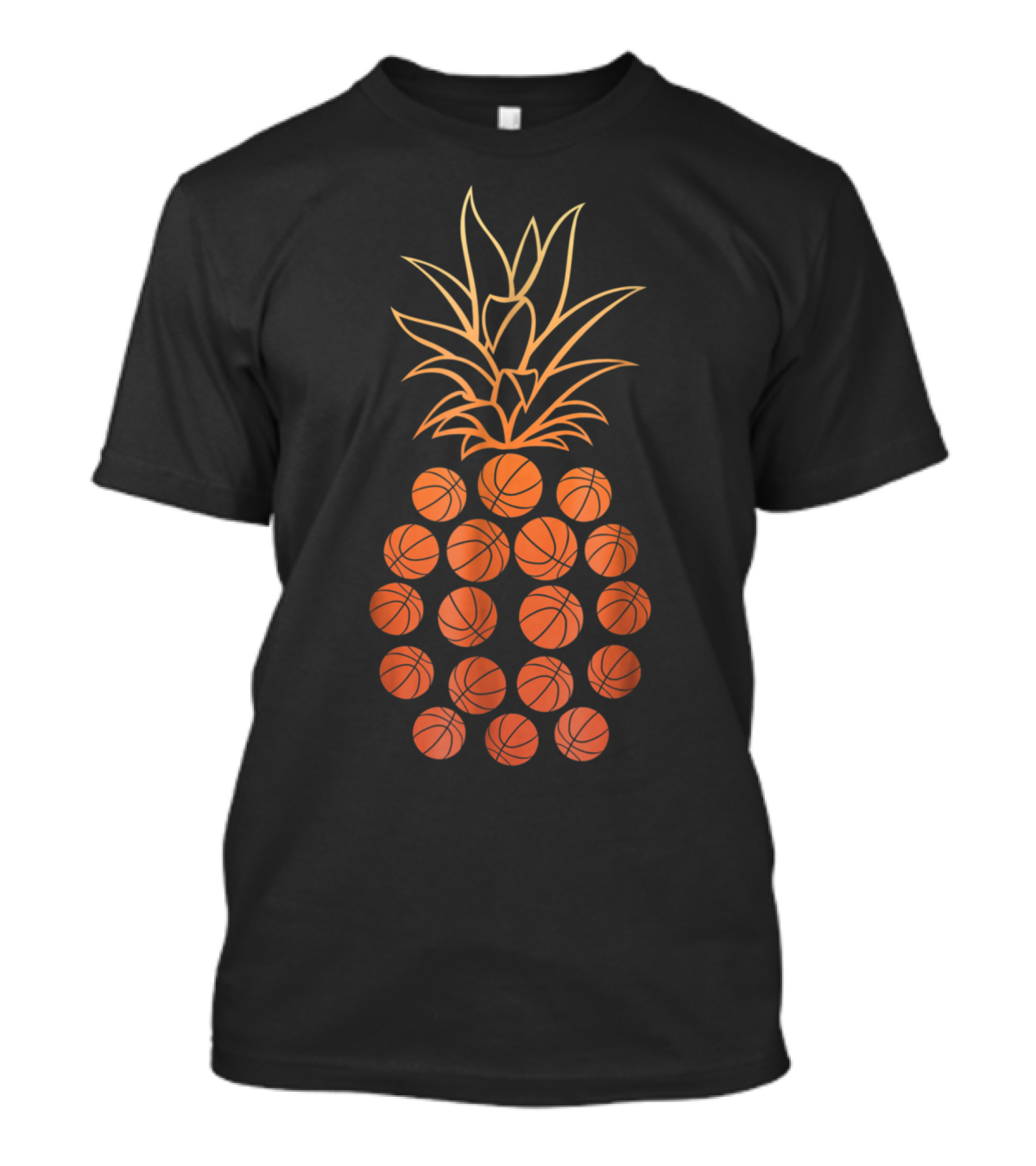 Cool Pineapple Made Of Basketballs Amazing Sports Fruit T-Shirt