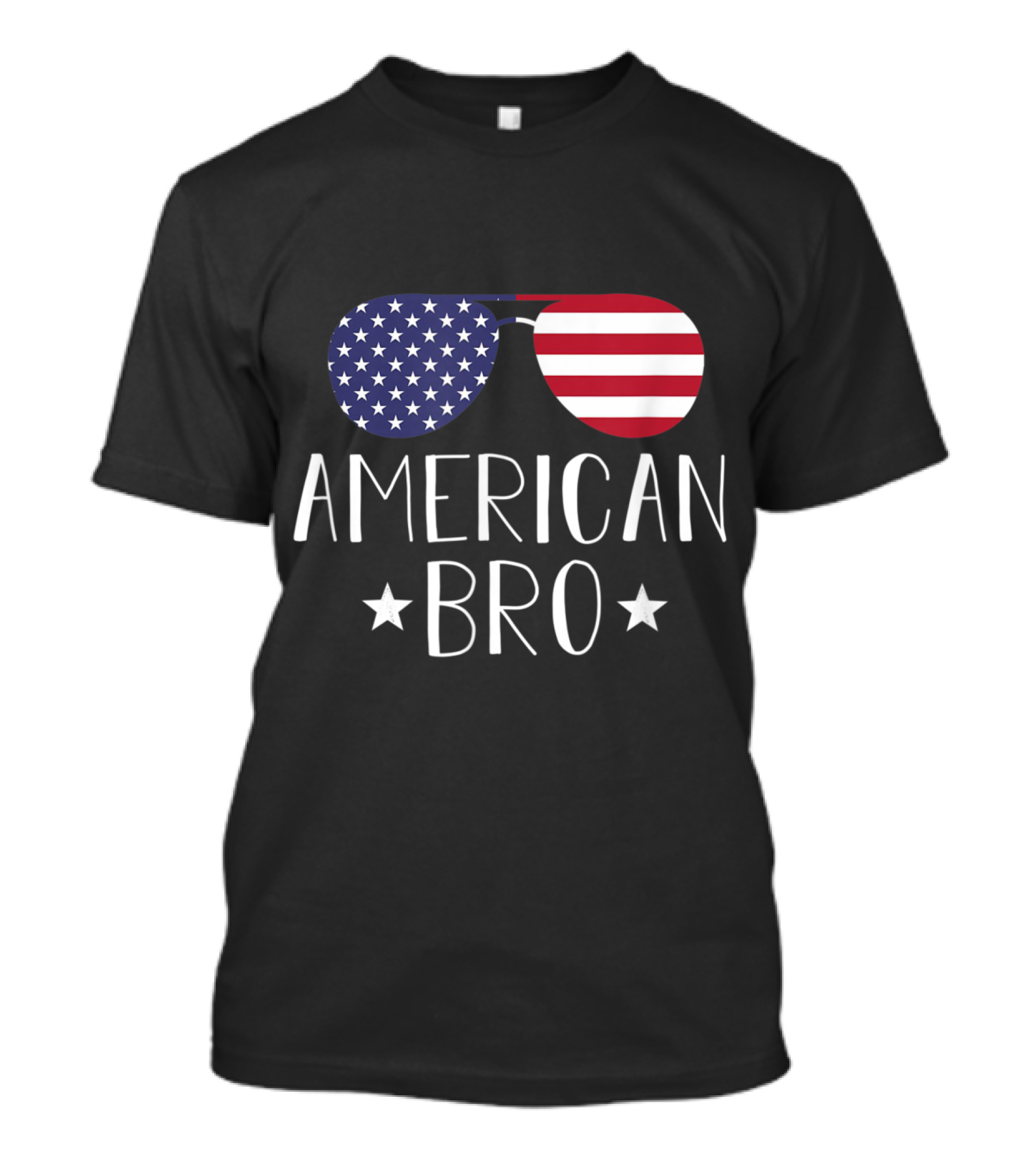 American Bro Sunglasses Stars Stripes 4th Of July T-Shirt
