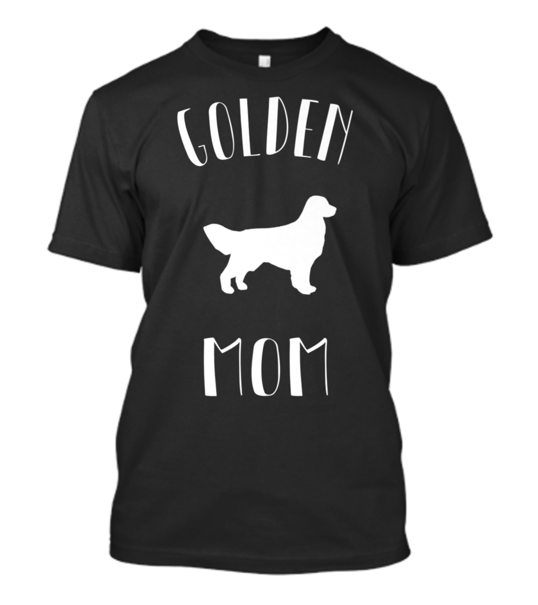 Golden Retriever Silhouette Golden Mom T-Shirt