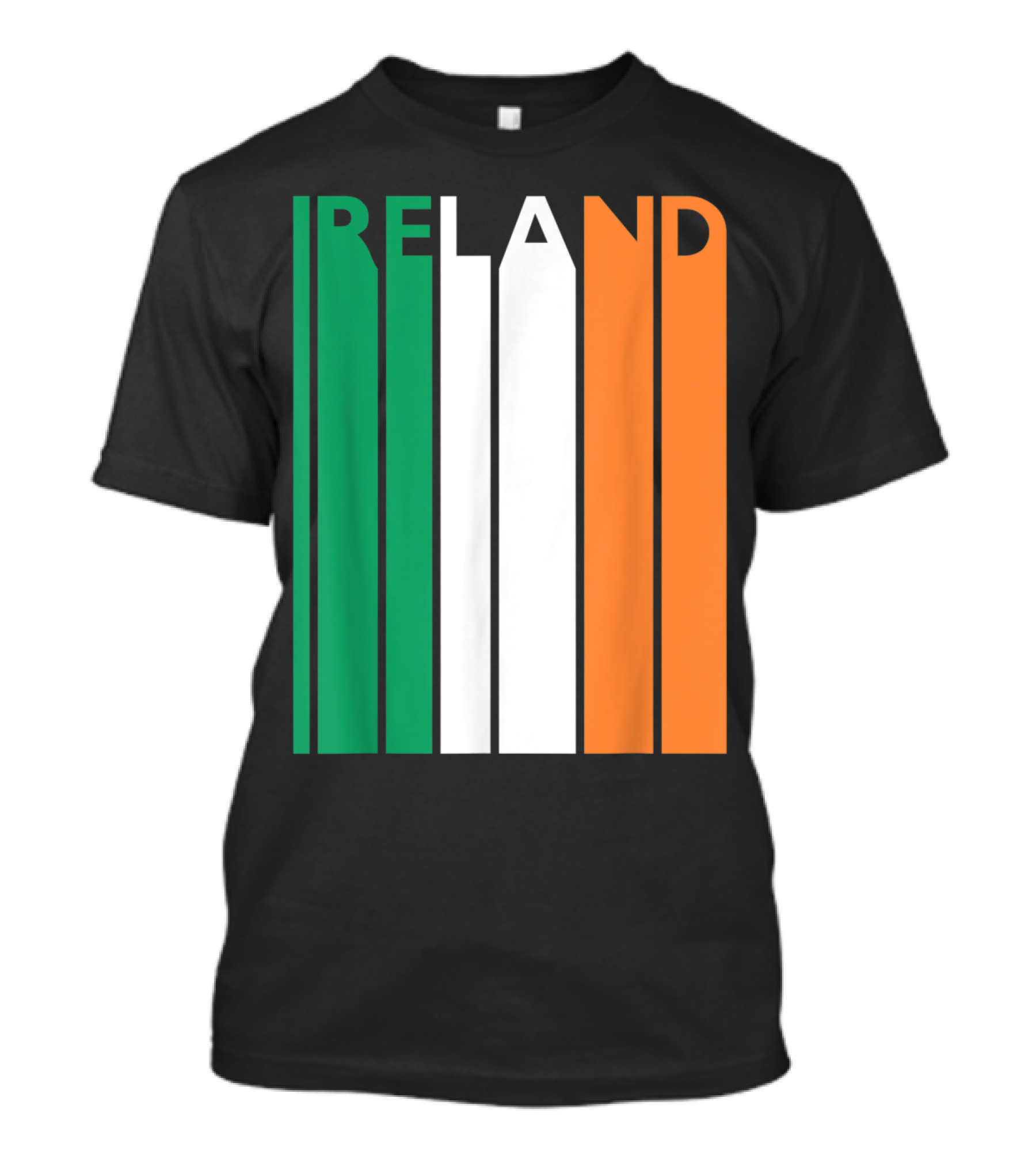 Ireland Vintage Flag With Tricolor Stripe T-Shirt