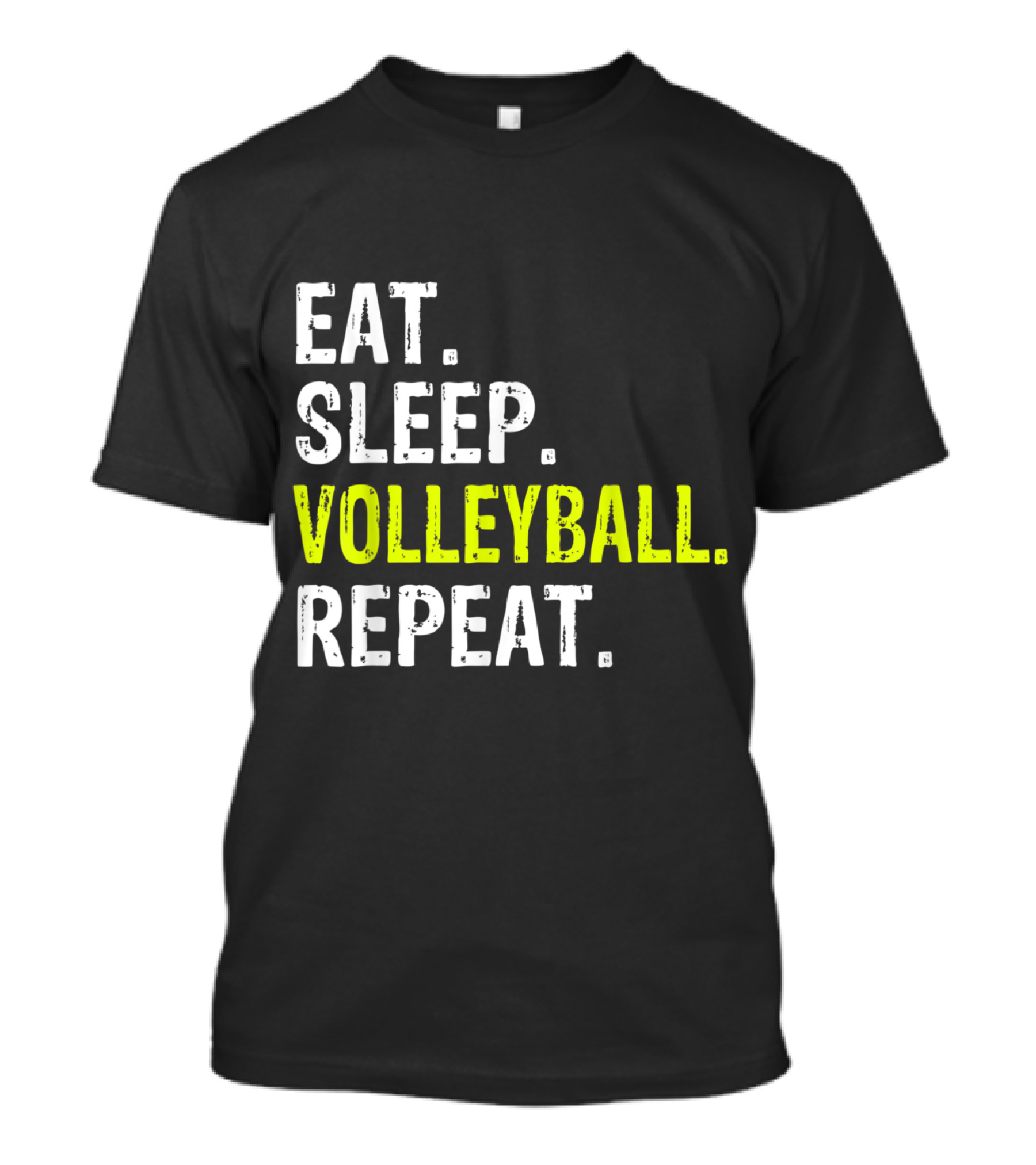 Eat Sleep Volleyball Repeat Funny Volleyball Lifestyle Phrase T-Shirt