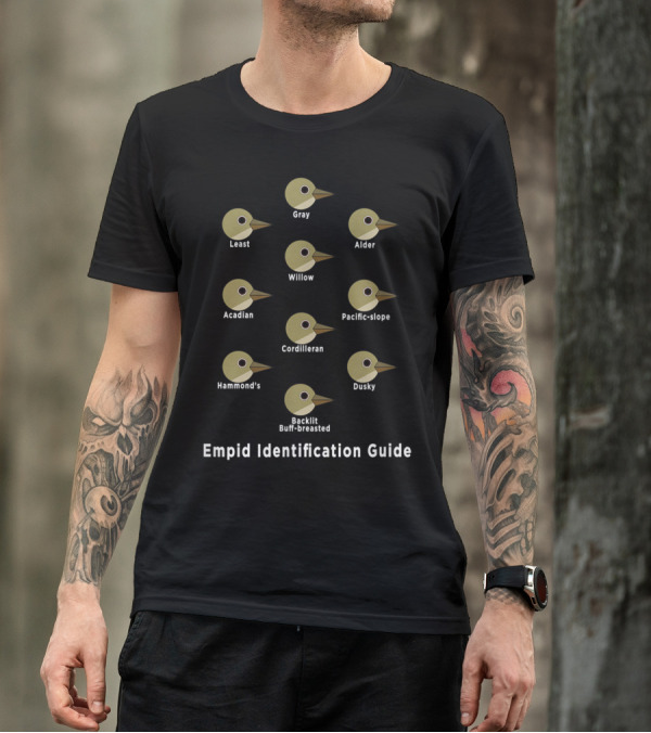 Empid Identification Guide For Least Alder Gray Willow Acadian Pacific-Slope Cordilleran Hammond's Dusky Buff-Breasted T-Shirt