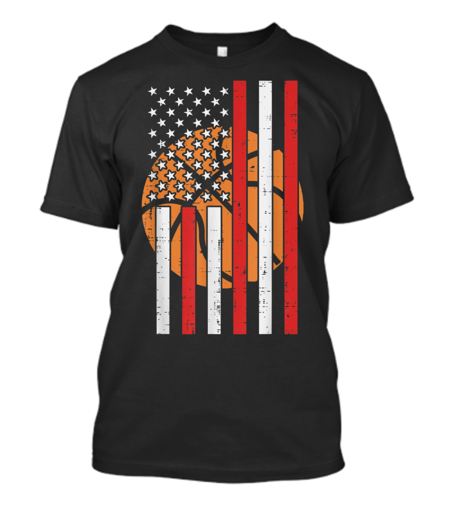 American Flag USA Basketball T-Shirt