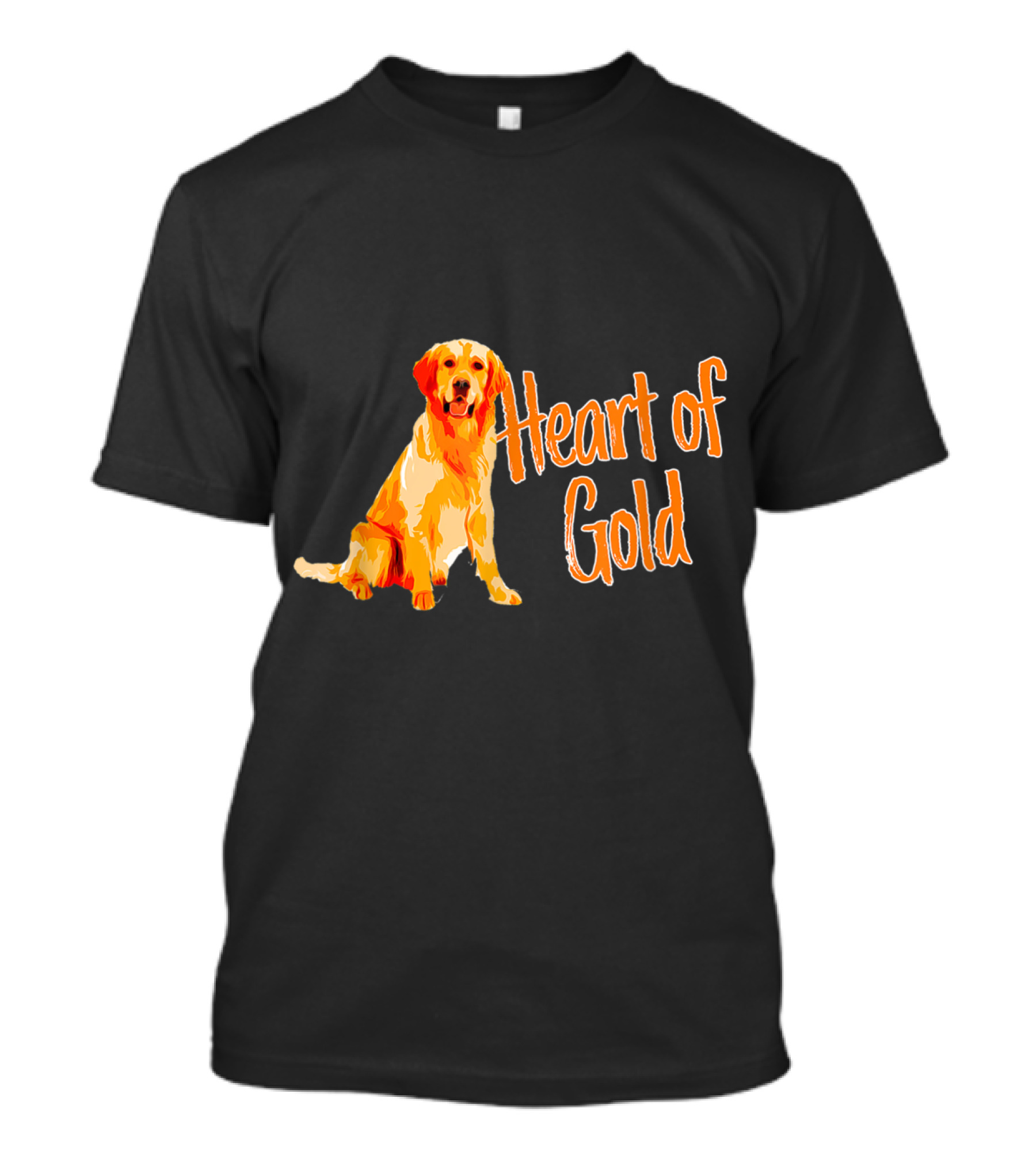Heart Of Gold Golden Retriever Dog T-Shirt
