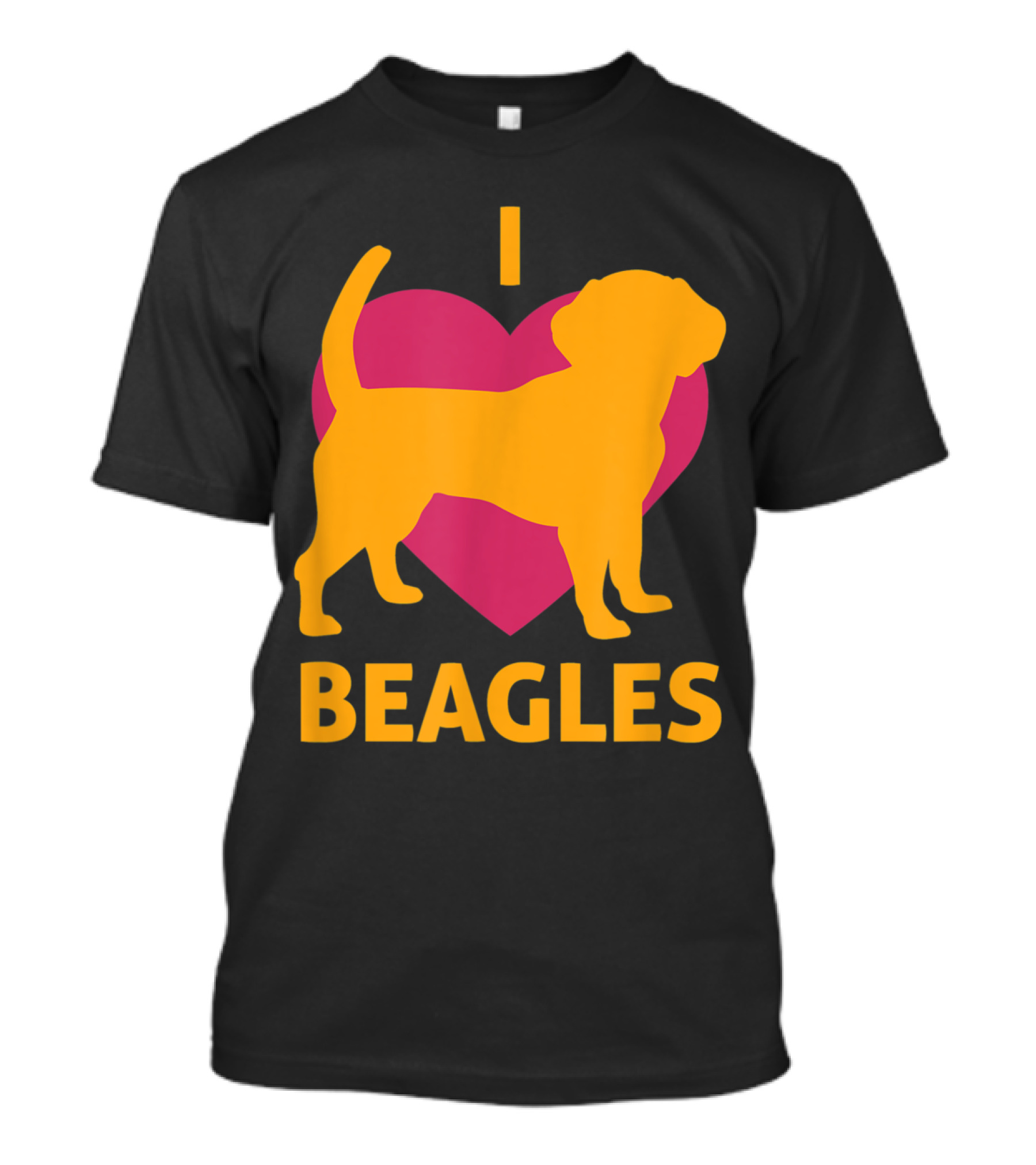 I Love Beagles Heart BEAGLE Pet Lover T-Shirt