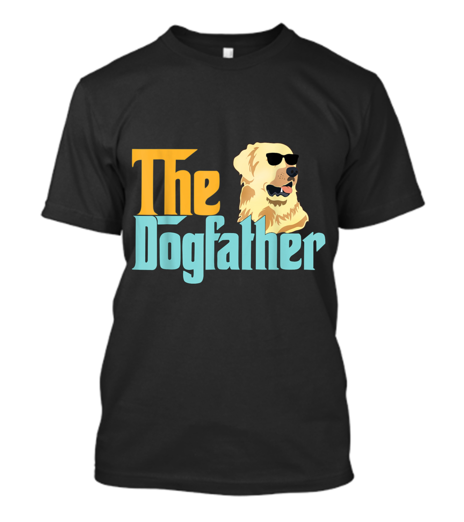 Golden Retriever The Dogfather Sunglasses T-Shirt