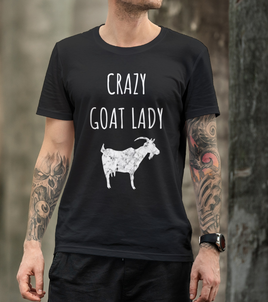 Crazy Goat Lady Yoga Farm Farming Enthusiast T-Shirt
