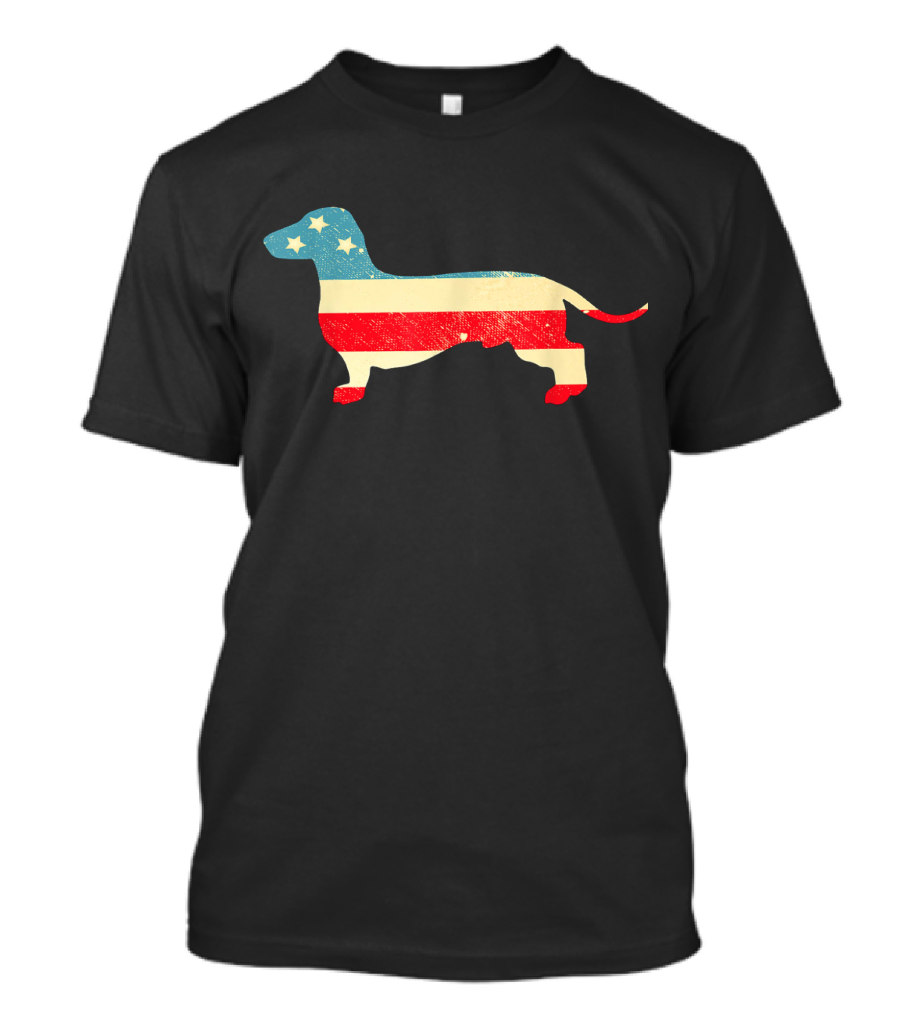 American Flag Dachshund T-Shirt