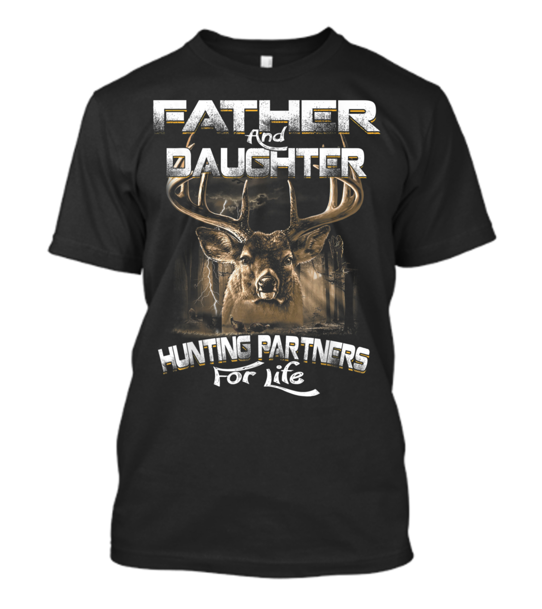 Father And Daughter Hunting Partners For Life Deer T-Shirt